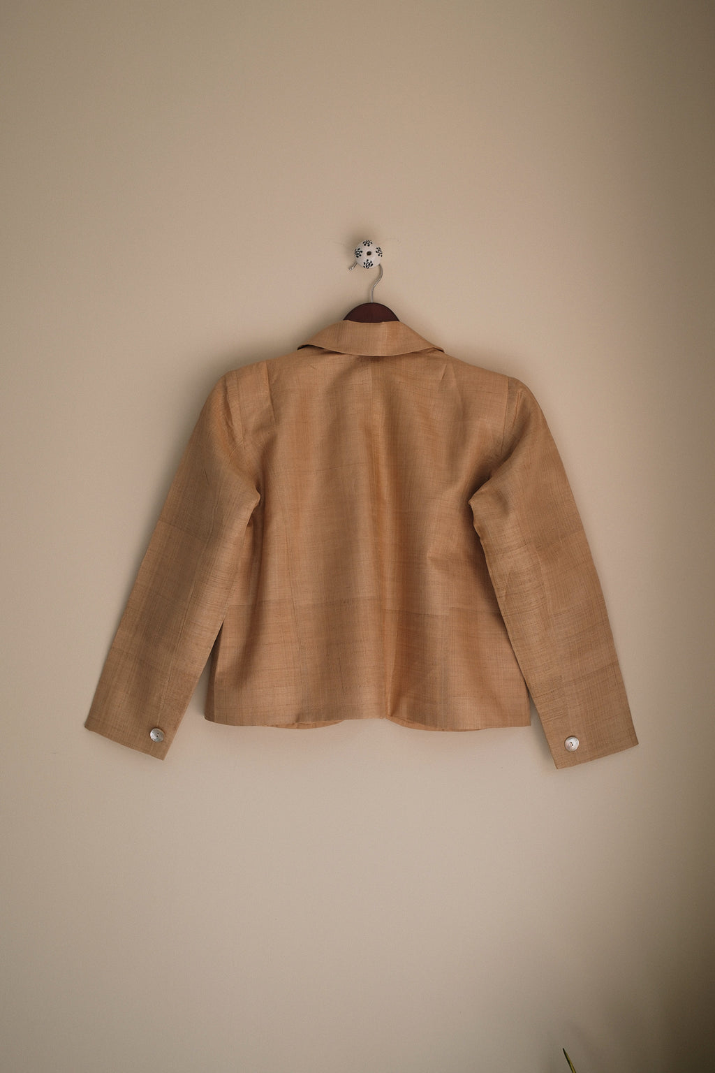 Bahi Blazer · Natural Muga Silk