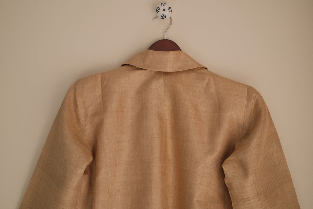 Bahi Blazer · Natural Muga Silk