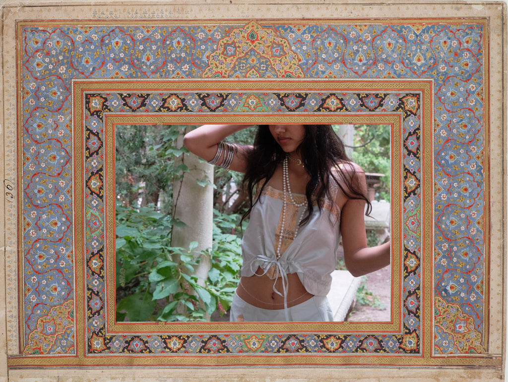 Lata Camisole in Seafoam · Gold Gunaa on Paat Silk